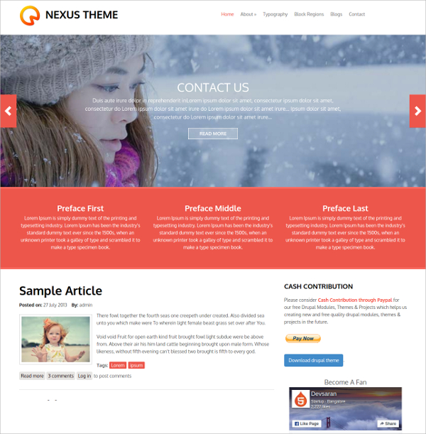 responsive business website drupal theme