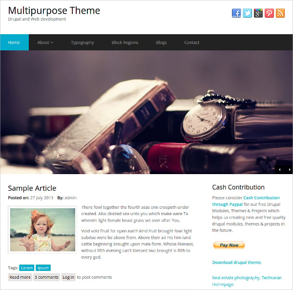 multipurpose website responsive business drupal theme