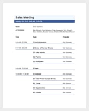 Example Marketing Sales Meeting Agenda Template