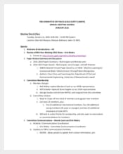 Data Safety Meeting Agenda Example