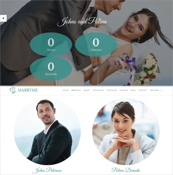 responsive wedding portfolio website theme 12
