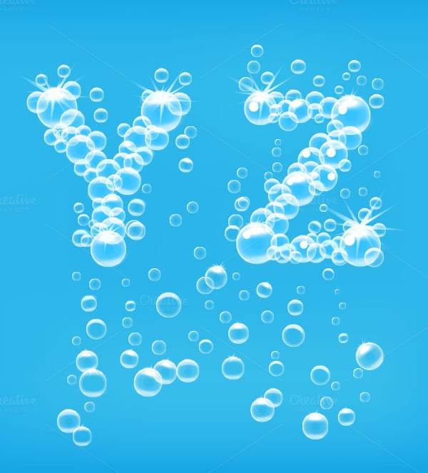 alphabet-of-soa-bubbles-vector