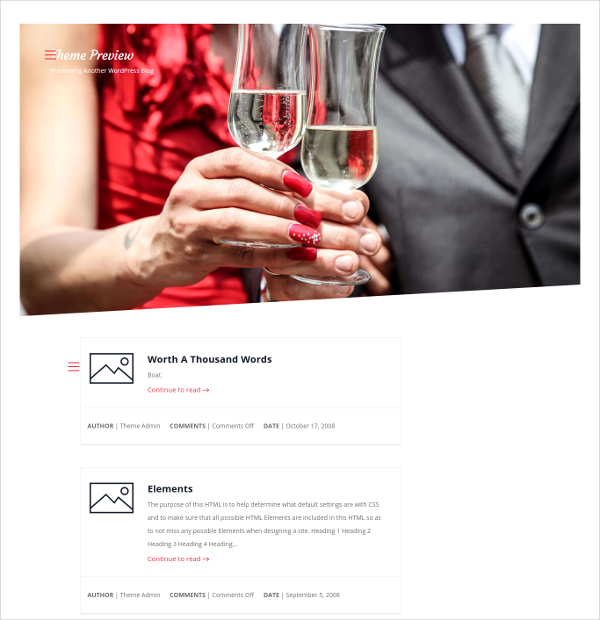 free love bond wedding wordpress website theme