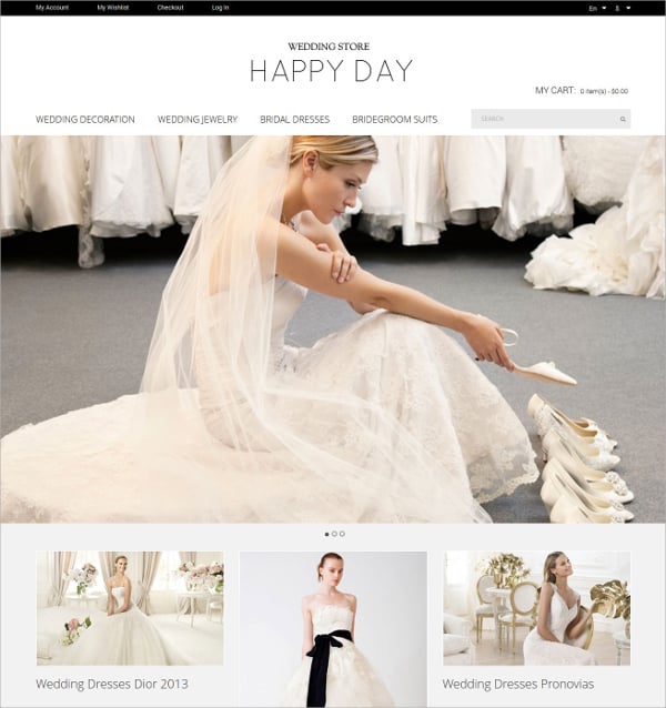 wedding store magento website theme