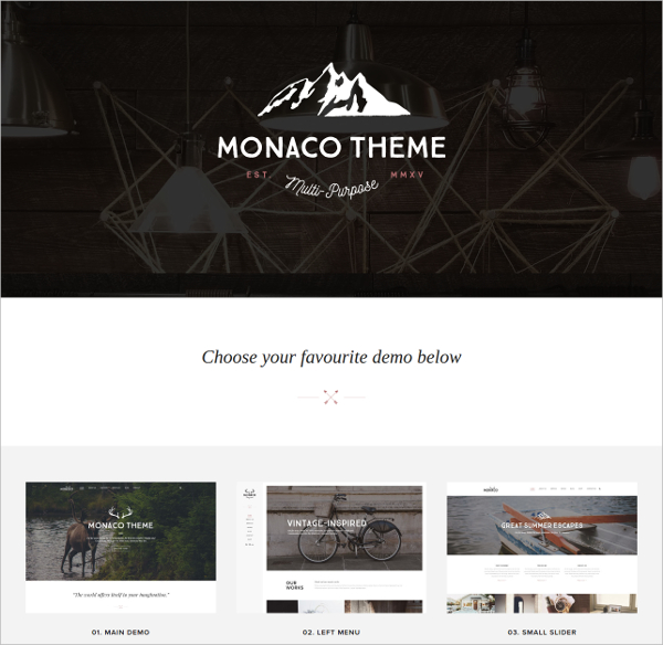 monaco %e2%80%93 vintage multi concept html template