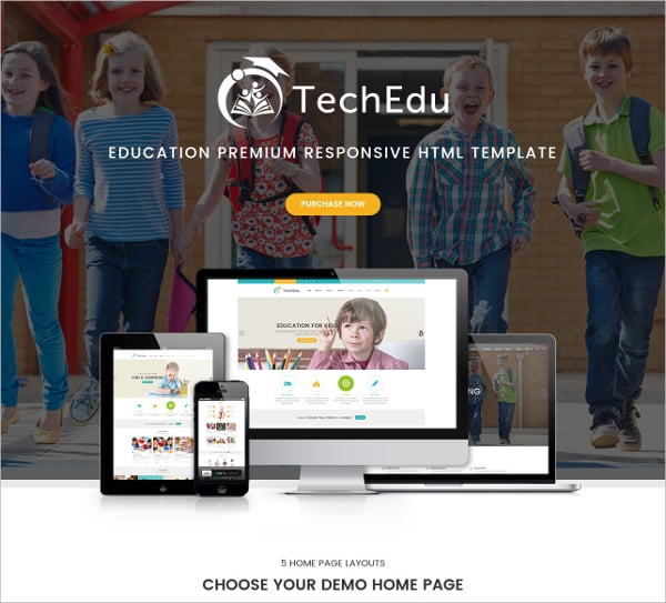 techedu education bootstrap template