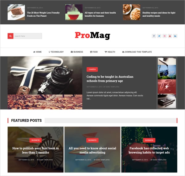 blogger template promag