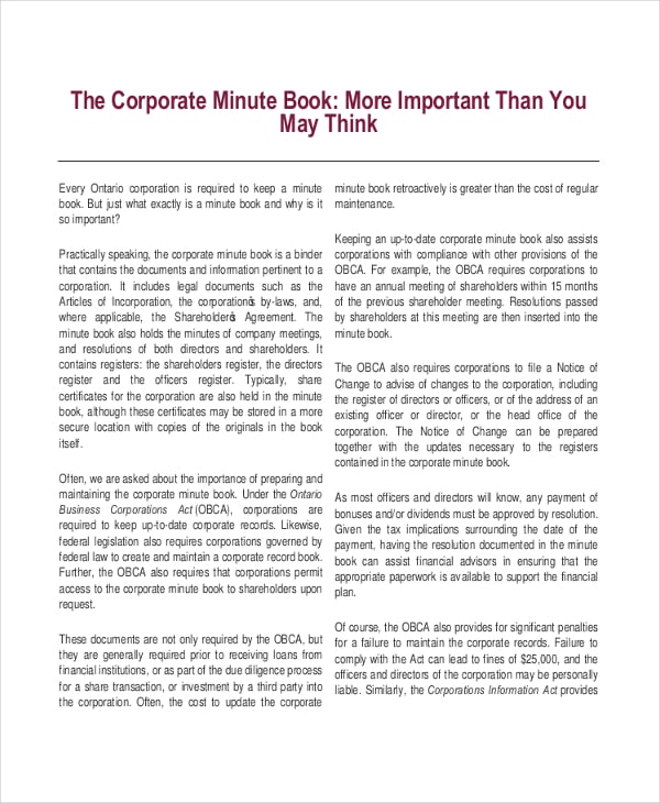 corporate-minutes-book