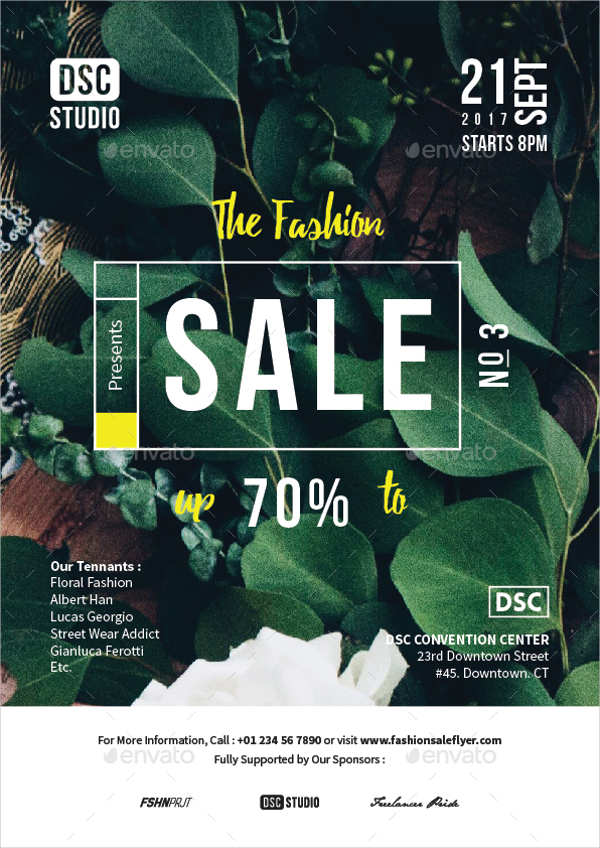 fashion sale flyer