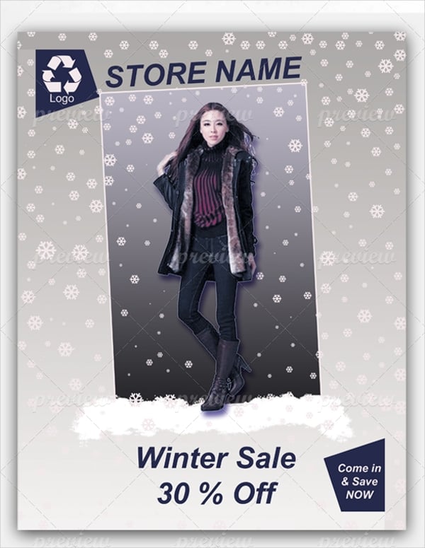 winter sale flyer