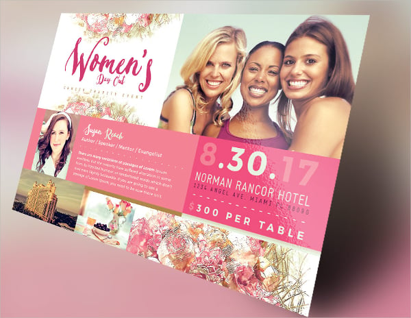 womens day out cancer flyer
