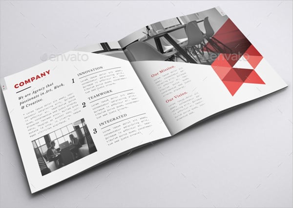 company profile square brochure