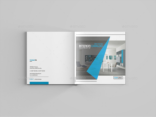 interior design square brochure