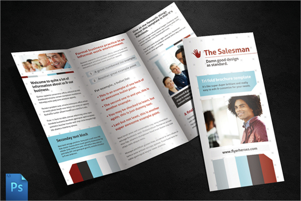 salesman brochure template