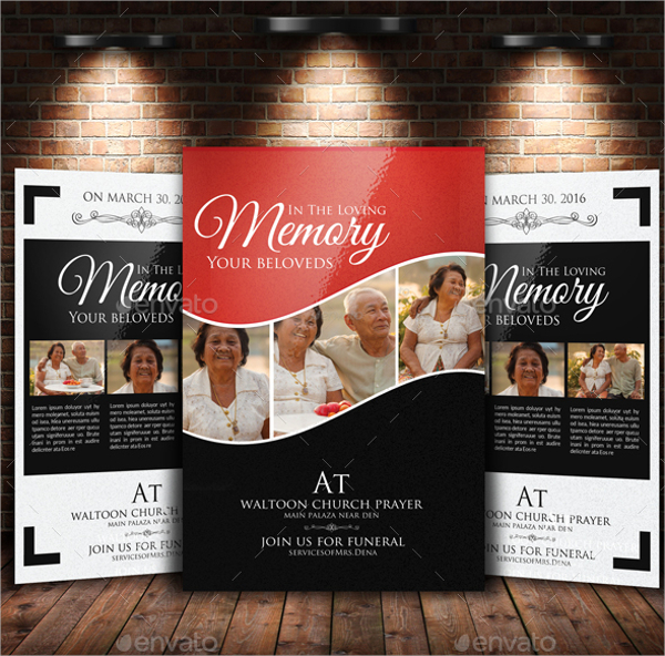 memory funeral program bundle