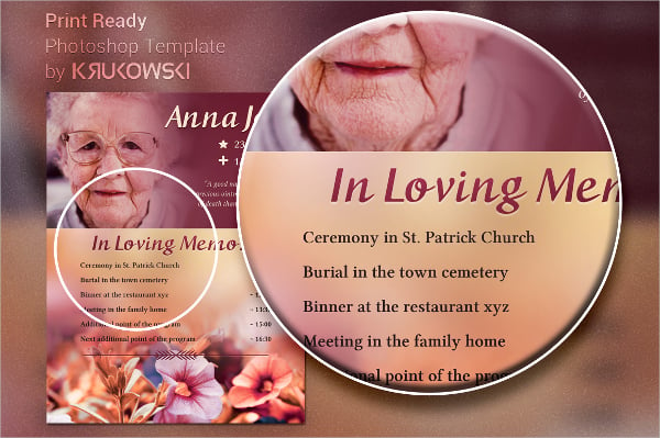 funeral plan flyer template