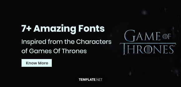 game of thrones font name word