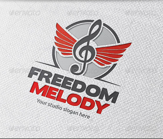 audio music logo template