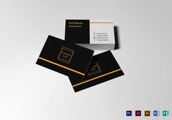 blank gold foil business card template
