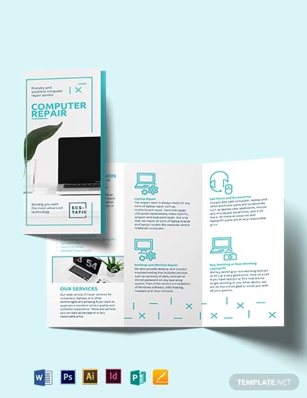20 Computer Brochures Word Psd Ai Eps Apple Pages Free Premium Templates