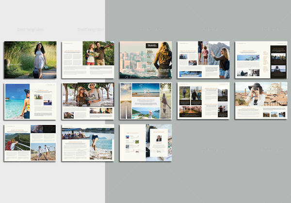 easy to edit travel magazine template