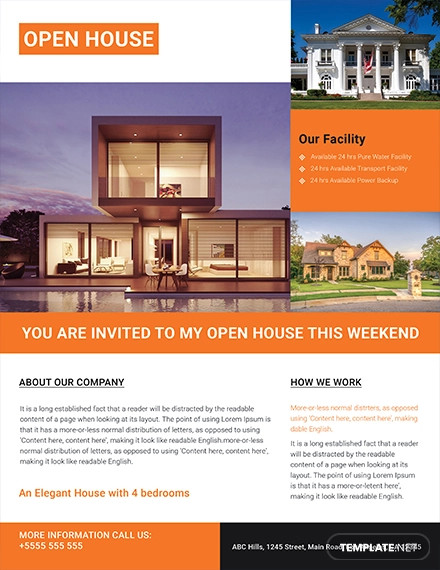 free-luxurious-house-real-estate-flyer-template