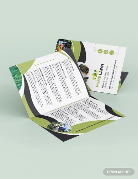 home care bi fold brochure template