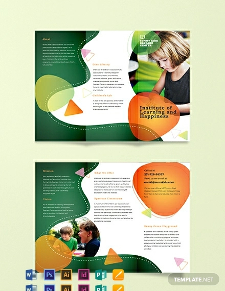 Preschool Brochure Template Free Download