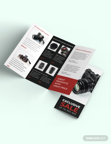 product sales brochure template