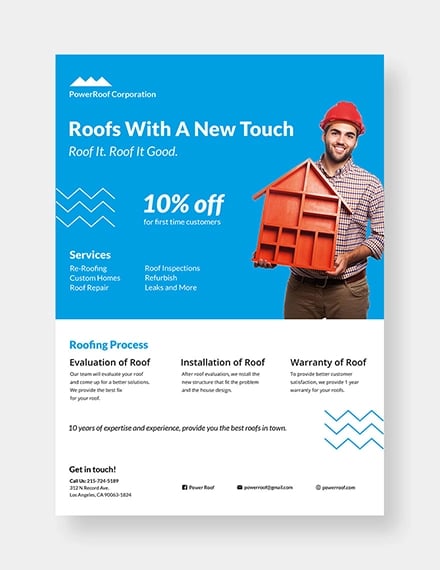roofing flyer template