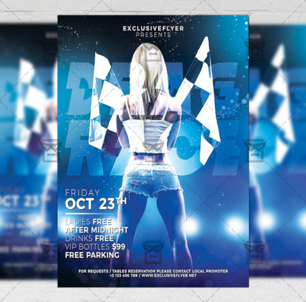 street racing flyer template