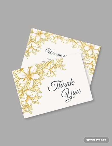 sympathy thank you card template