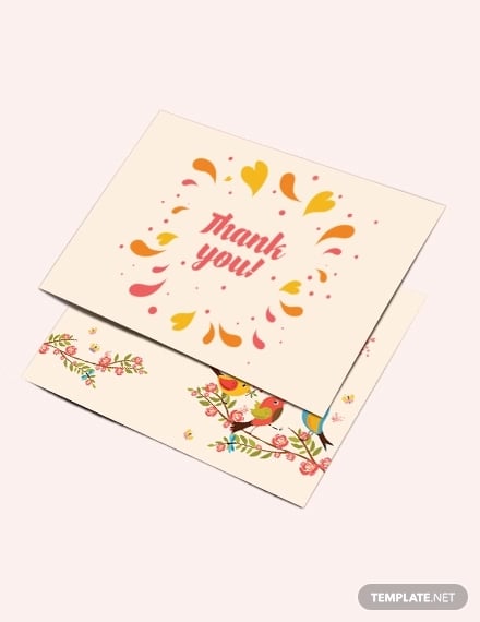 thank you greeting card template