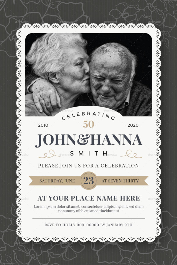 23+ Wedding Anniversary Invitation Card Templates Word, PSD, AI, InDesign