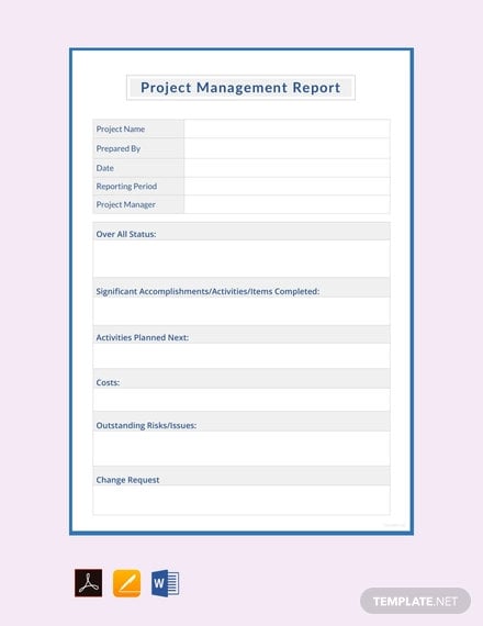ree-project-management-report-template