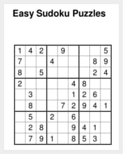 Basic Easy Sudoku Template