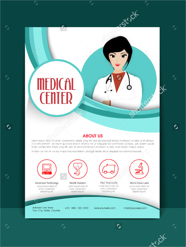 medicine-center-flyer-template