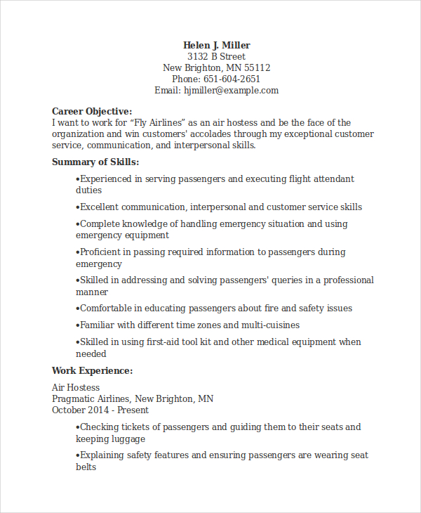 6-hostess-resume-templates-pdf-doc