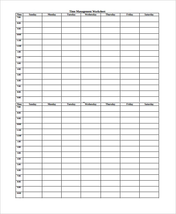 13+ Time Log Templates - PDF, Word, Excel