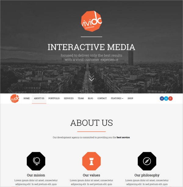 38 One Page WordPress Themes Templates Free Premium Business One Page WordPress Theme 44