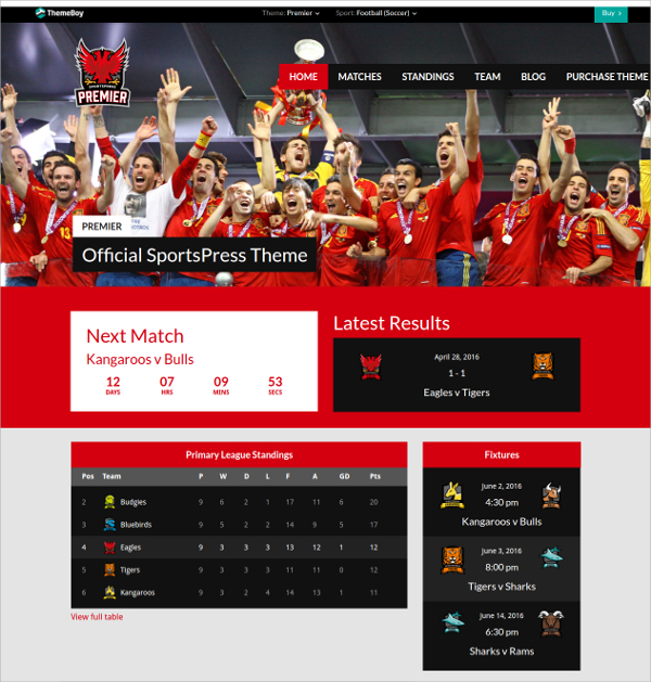 39+ Sports WordPress Themes & Templates