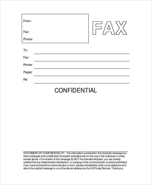 confidential-fax-cover-sheet-template
