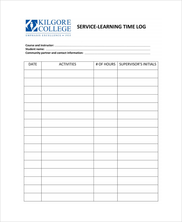 Food Diary Template Excel