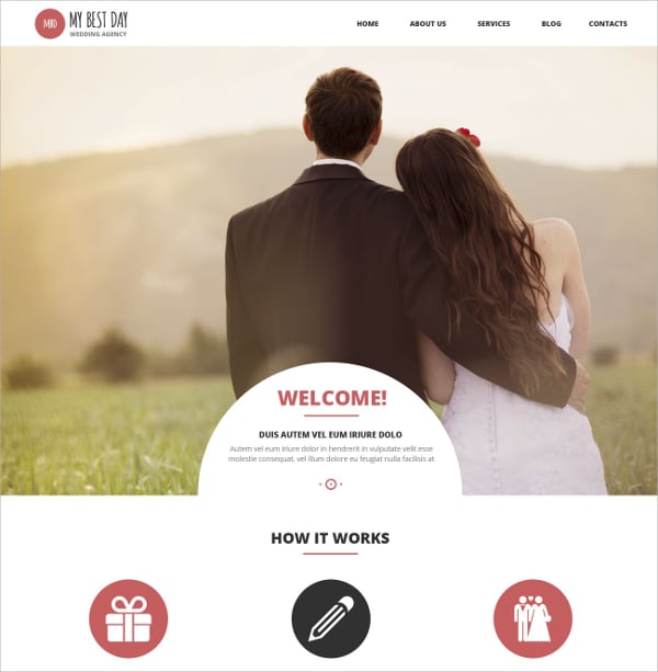 wedding planning consultancy wordpress website theme