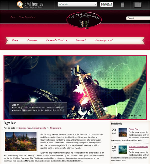 Acoustic - Premium Music WordPress Theme by cssignitervip ThemeForest