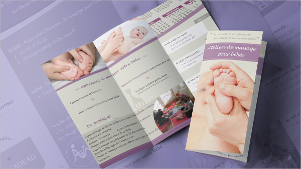 massage pour bebe brochure