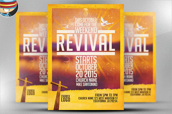 church revival flyer template