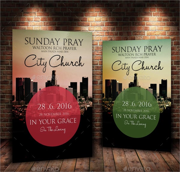 city revival church flyer