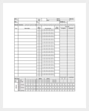 Excel Basketball Scorecard Sample Template