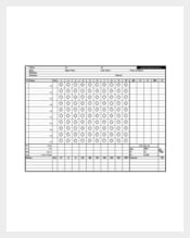 Sample Horizontal Scorecard